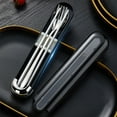 thumbnail image 1 of Do Buy 3 Piece Portable Flatware Set, Chopsticks, Fork And Spoon With Travel Case, 1 of 7