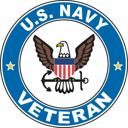 U.S. Navy Veteran 3.8" Decal