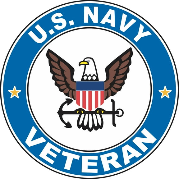 U.S. Navy Veteran 3.8" Decal