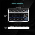 thumbnail image 2 of Professional Portable 99DSP 12 Channel Recording  Mixer Interface With USB 48V BT Sound Console Card For PC MP3 DJ ,Smart Fader, 2 of 7