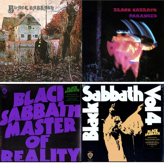Black Sabbath (180G) & Paranoid & Master Of Reality (180G) & Vol. 4 (180G) [LP Vinyl Bundle]