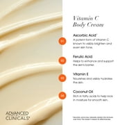Advanced Clinicals Vitamin C Body Cream for Radiant Skin. 16 OZ