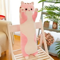 Long Cat Plush Toy Soft Stuffed Animal Plush Kawaii Cat Pillow Gift