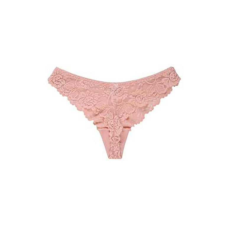 Butter soft Nylon Thong panties ladies Lace front Sofra underwear 6 colors  sz L