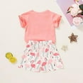 thumbnail image 6 of Younger Tree Baby Girl Summer Clothes Outfits Toddler Short Sleeve T-Shirt Shorts 2pcs Set for 4 Years, 6 of 6