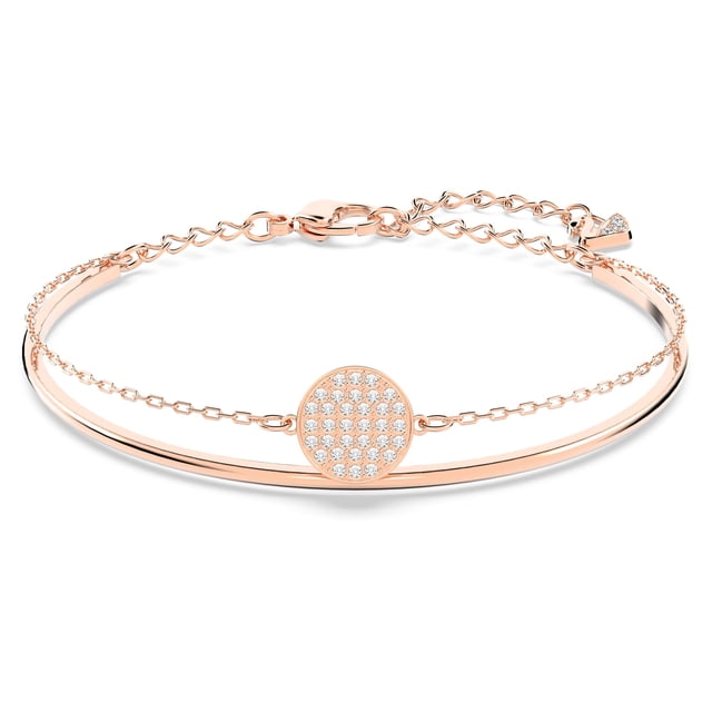 Brazalete Swarovski Sublima en tono oro rosa con cristales