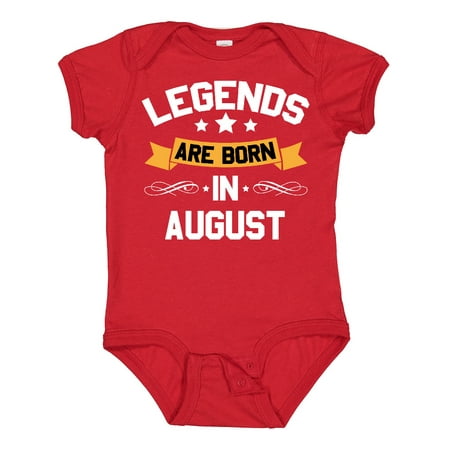 

Inktastic Legends Are Born in August Gift Baby Boy or Baby Girl Bodysuit