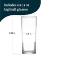 thumbnail image 3 of Libbey Classic Highball Drinking Glass, 11 ounce, Set of 6, 3 of 6