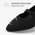thumbnail image 5 of DREAM PAIRS Women's Pointed Toe Mary Jane Flats Comfortable Knit Slip-On Shoes Lightweight Flexible Foldable Walking Flats, 5 of 8