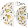 thumbnail image 3 of FMSHPON Autumn Pumpkins Xmas Christmas Tree Skirt Stand Mat for Holiday Party Decoration Indoor Outdoor 36 inches, 3 of 6