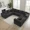 Dark Grey, variant on VERDECORE 139'' Boneless Cloud Sectional Couch, Deep Seat, No Assembly for Living Room