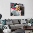 thumbnail image 3 of Justin Fields American Football Poster Painting On Canvas Wall Art Poster Scroll Picture Print Living Room Walls Decor Home Posters 28x28inch(70x70cm), 3 of 5