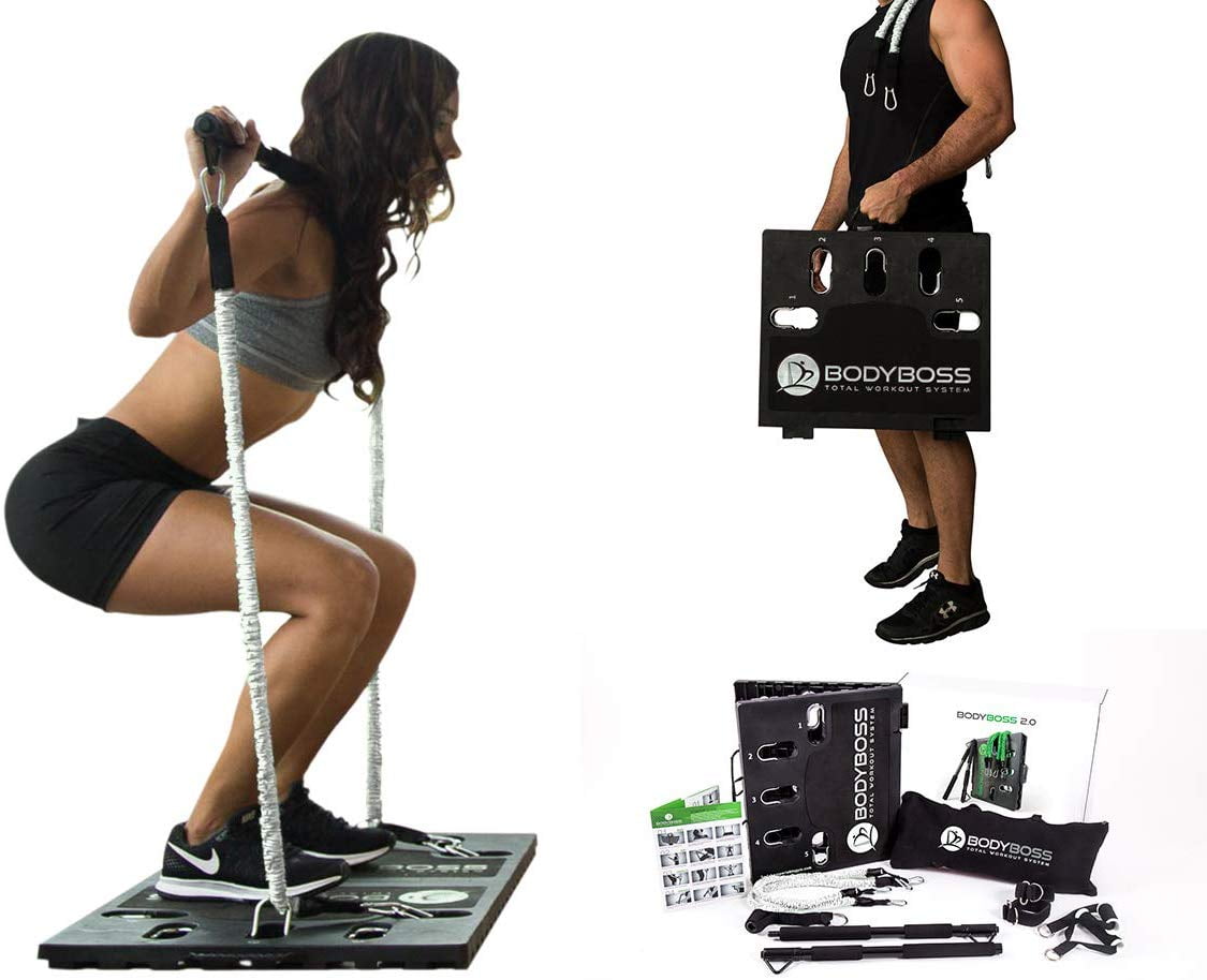 BodyBoss 2.0 Full Portable Home Gym Workout Package + Resistance