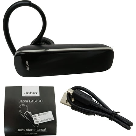 Jabra EasyGo OTE4 Bluetooth Headset HD Voice A2DP Music GPS For Galaxy S10, S9, S8, S8+, S7, S7 Edge - Refurbished Acceptable