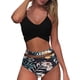 thumbnail image 2 of Mujeres Bikini Trajes de Baño sin Mangas Impresión Bikini Set, Empuje-Arriba Acolchado Traje de Baño para la Playa Y la Piscina, 2 of 5