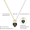 thumbnail image 2 of TINGN Dainty Gold Pearl Necklace for Women 14K Gold Plated Paperclip Chain Pearl Necklace, 2 of 5