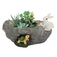 thumbnail image 3 of Pot Succulent de Bureau, Conteneur de Plante en Résine, Micro-Paysage Créatif pour Bureau Intérieur, 3 of 8