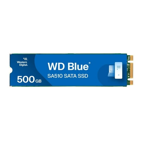 Western Digital 500GB WD Blue SA510 SATA SSD, Internal M.2 2280 Solid State Drive - WDS500G3B0B-00AXS0