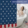thumbnail image 6 of Shower Curtain, 72" x 72", 4th of July American Flag Red Stripes Stars Independence DayWaterproof Bathroom Curtain Washable Shower Curtain Set with 12 Hooks, 6 of 9