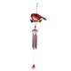 thumbnail image 3 of Campanas de viento de metal con forma de pájaro para exteriores, campana musical para jardín y patio. Tubos rojos, 3 of 6