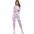 thumbnail image 4 of Uniexcosm Women’s Pajama Set Long Sleeve Top Pjs Lounge Sets with Pocket, 4 of 10