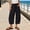 A1_Black, variant on Women's Cotton Linen Capri Pants Drawstring Elastic Waist Cropped Pants Loose Fit Casual Summer Beach Vacation Trousers with Pockets Lightweight Gauze Plus Size Linen Capri Pants Beige L