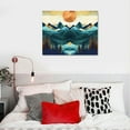 thumbnail image 4 of Nawypu  Canvas Home Artwork Decoration Abstract Mountain Nature Scenery Canvas Wall Art Woodland Nursery Decor for Living Room, Bedroom, 4 of 4