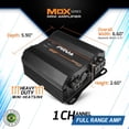 thumbnail image 4 of Amplificador para auto PRV AUDIO MDX1800.1 de 1800 W, 1 canal, clase D, 4 of 9