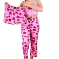 thumbnail image 1 of Pijama Mujer Conjunto Love Top, Short Y Pantalón, 1 of 5