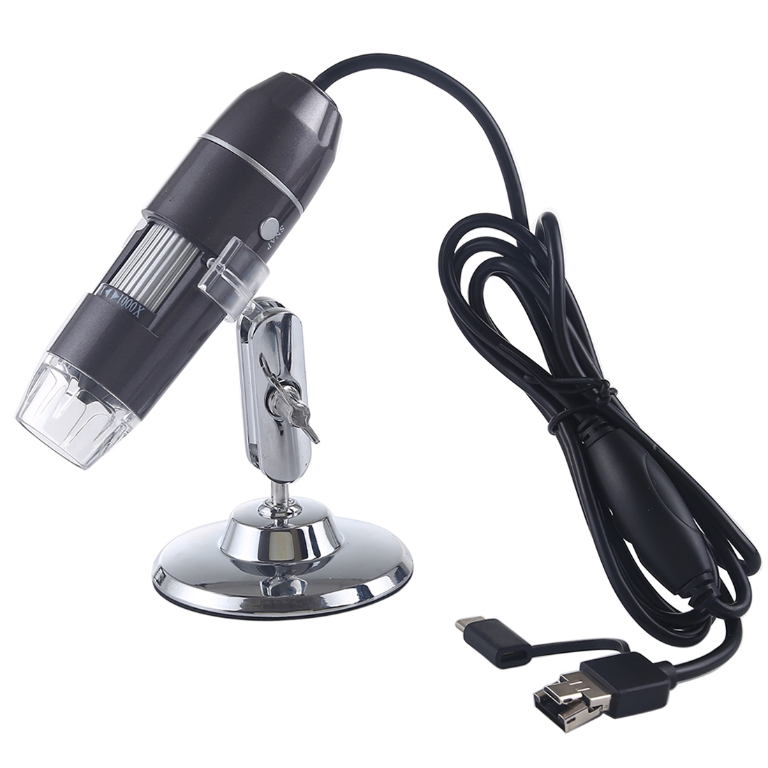 1000X Magnifier HD 0.3MP Image Sensor 3 in 1 USB Digital Microscope