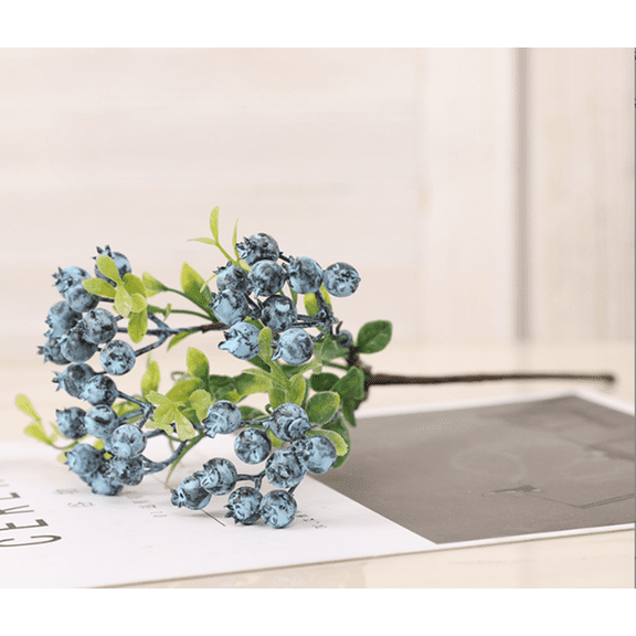 Namzi 3pcs Berry Artificial Flowers, Fake flowers, Flores Artificiales Para, Wedding Decor,Purple