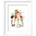 thumbnail image 2 of Four Sporting Boys: Basketball, Framed Art Print Wall Art by Norman Rockwell Sold by Art.Com, 2 of 6