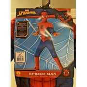 Marvel Spider-Man Child Costume 8-10 Jumpsuit Mask Attached Shoe Covers