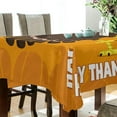 thumbnail image 3 of Coolnut Thanksgiving Turkey Tablecloth, Waterproof Washable Polyester Square Table Cover, Durable Tablecloth for Kitchen Dining Table Party Decor, 60"X 120", 3 of 7