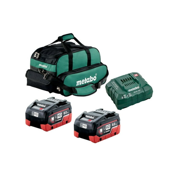 Metabo 2X 8.0Ah Lihd Ultra-M Pro Battery Starter Kit