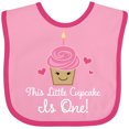 thumbnail image 3 of Inktastic 1st Birthday Cupcake Girls Cute Girls Baby Bib, 3 of 4