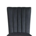 thumbnail image 4 of D8685 Black Velvet Fabric Dining Chairs - Kit of 2, 4 of 4