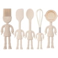 thumbnail image 2 of Openpig Kitchen Cooking Utensils Set, 5pcs Heat Resistant Kitchen Utensils, SiliconeOil Brush Scraper Whisk Soup Spoon and Measuring Spoon, Cute Standing Kitchen Utensil Gadgets for Cooking Baking, 2 of 9