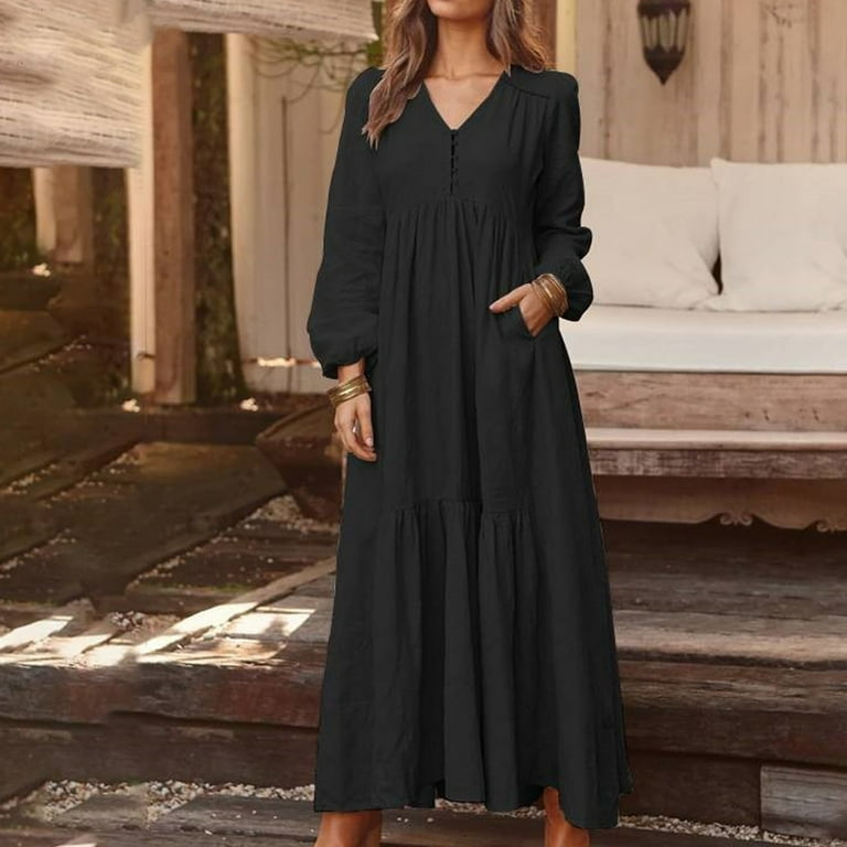 chinese dress ladies Bohemian Peasant Dresses main image 0