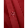 thumbnail image 6 of Alvivi Unisex Men Women Chef Coat Solid Classical Chef Jacket Cook Outfit Hotel Restaurant Uniform Burgundy Long Sleeve 4XL, 6 of 7