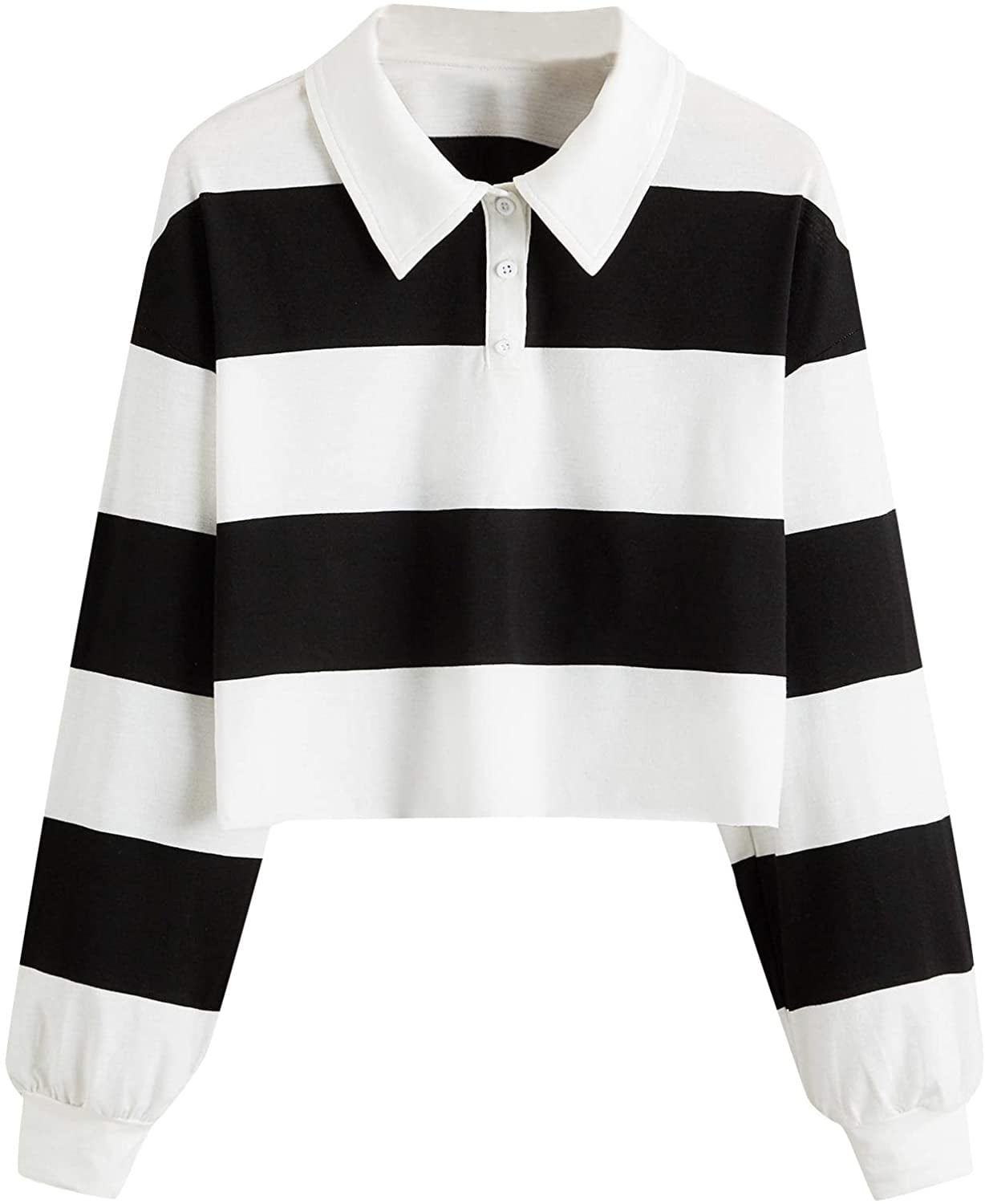 Long Sleeve Crop Pullover Sweatshirt 