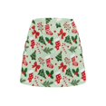 thumbnail image 5 of Yuyamidu Christmas Women's Tennis Golf Skorts High Waist Athletic Skirts Stretchy Breathable Fabric, Built-in Shorts, Suitable for Holiday Sports, Casual, Comfortable Fit for All Body Types, 5 of 8