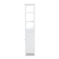 thumbnail image 5 of Bowery Hill Modern White Finished Wood Bathroom Storage Cabinet, 5 of 10