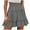 Gray, variant on Sentmoon Skirt Shorts for Women Elastic Waist Mini Skirts for Women Delightful Solid Color Loose Fit Tennis Skirt for Travel and Vacation S-2XL