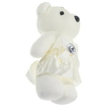 GAXIRE Set of 10 White Plush Bear Stuffed Animals Soft Doll Toys 4.72x2.75x1.38in Perfect for Kids and Collectors