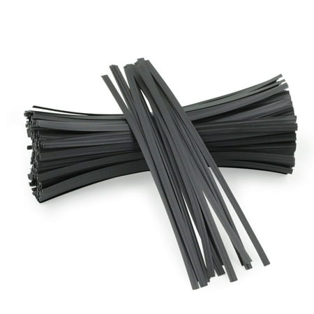 Plastic Twist Ties - 6 inch - Black - Bag of 500 pcs
