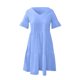 thumbnail image 5 of ICHUANYI Liquidación Vestido de verano bohemio estampado de manga corta con cuello en V para mujer ICHUANYI WER2023082200570, 5 of 8