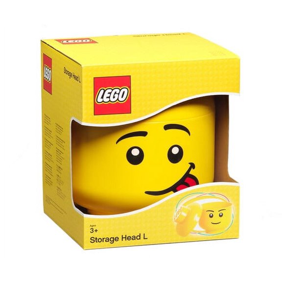 LEGO Large 9 x 10 Inch Plastic Storage Head | Silly