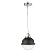 thumbnail image 4 of Innovations Lighting  Hampden - 1 Light 9" Cord Hung Mini Pendant Satin Nickel/Matte White, 4 of 5