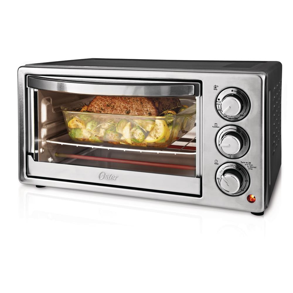 Oster Tssttvf817 6 Slice Convecton Toaster Oven Walmart